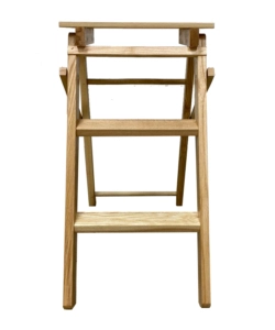 SCALETTA IN LEGNO DI FAGGIO 3 GRADINI, 55X60X32 CM